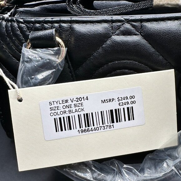 Valentino Orlandi‎ Quilted Purse in Black - NWT - Picture 4 of 4